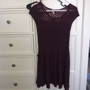 Aeropostale Lace Cut-Out Shift Dress